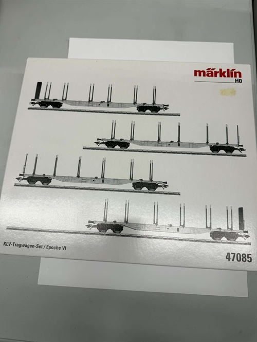 Märklin 47085 4-Transportvognsæt til tømmer, (Brugt)